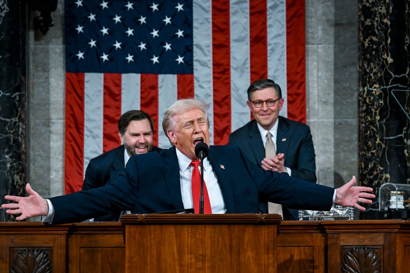 AFP: Donald Trump a avut un lung exercițiu de autosatisfacție în discursul său din fața Congresului 1 wp header logo 1957