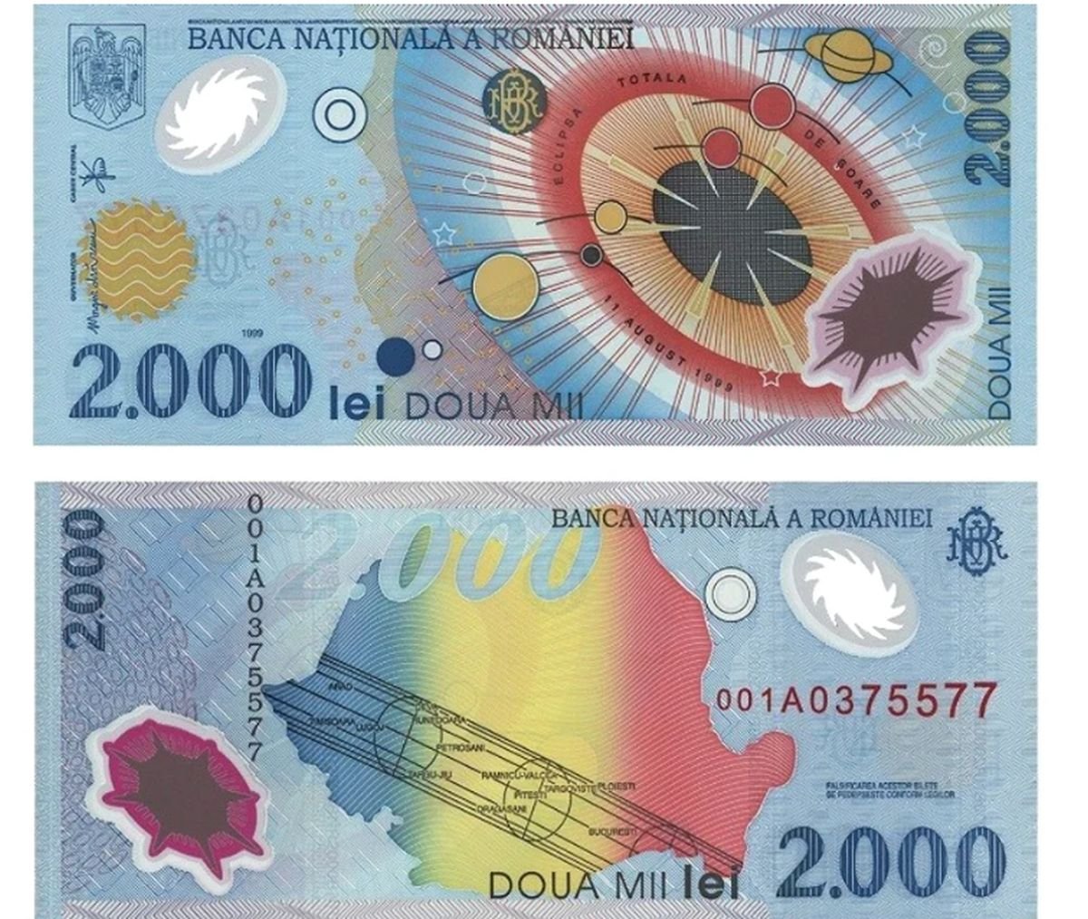 O mai ai prin casă? Ce valoare are în 2026 celebra bancnotă de 2.000 de lei cu eclipsa totală de Soare 1 wp header logo 427