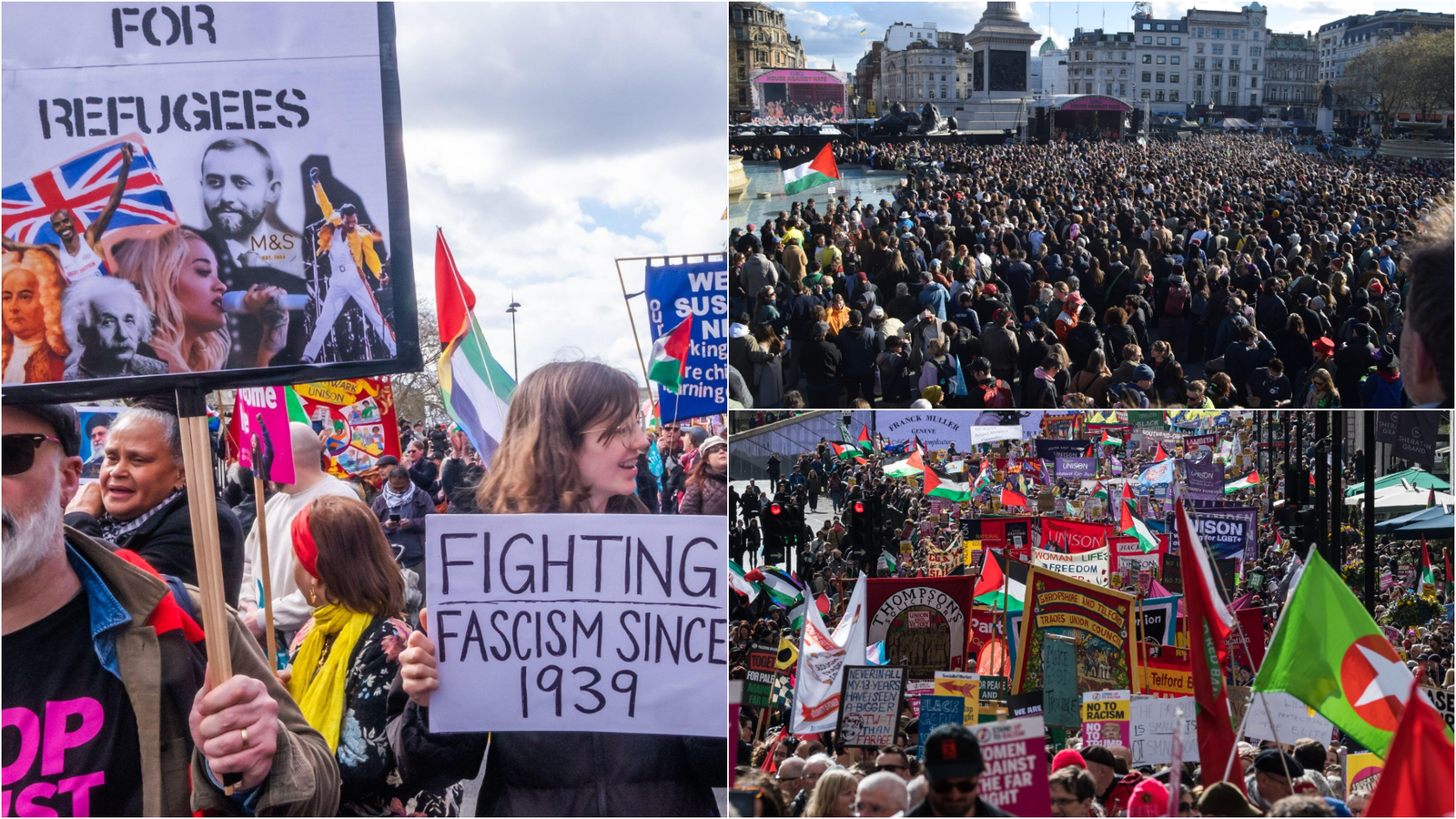 Protest masiv la Londra împotriva extremei drepte. Organizatorii anunță jumătate de milion de oameni, estimări mai mici ale poliției 1 wp header logo 2124