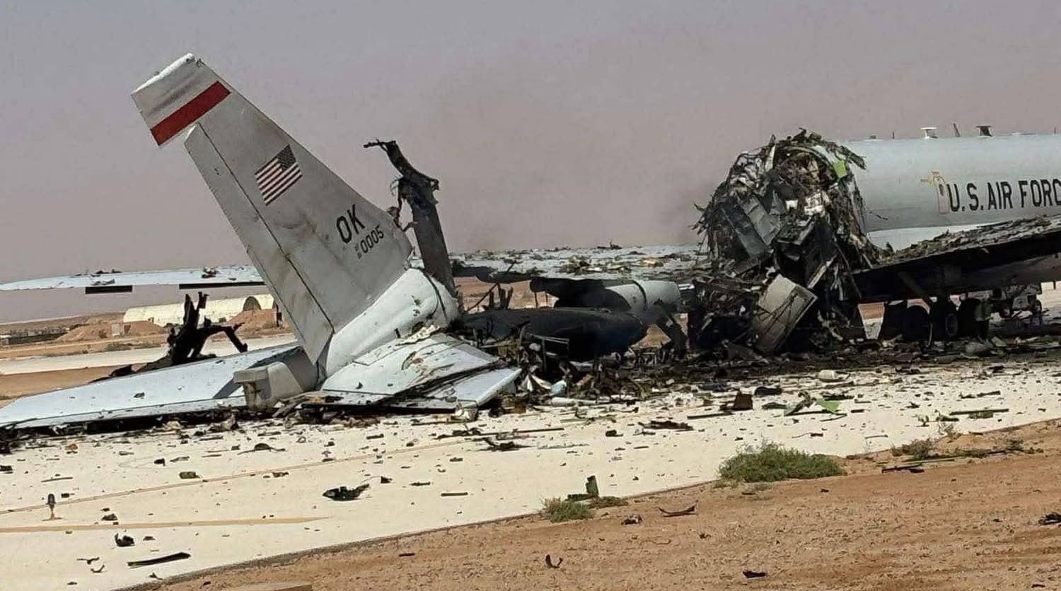 Cum arată un avion-radar american complet distrus de iranieni într-o bază militară din Arabia Saudită 1 wp header logo 2168