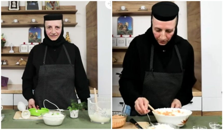 Salată de ciuperci cu maioneză vegetală. Rețeta de post pregătită la Mănăstirea Chiroiu / VIDEO 1 wp header logo 645