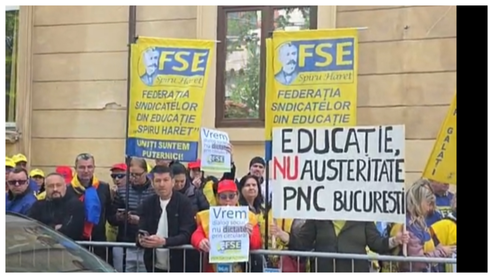 Protest al profesorilor în fața Ministerului Educației. „Nu ne obligaţi să intrăm din nou în grevă” 1 wp header logo 2344