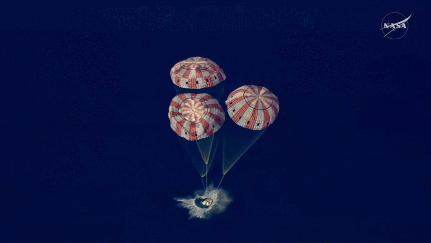 „O misiune perfect îndeplinită”. Capsula Orion a misiunii Artemis II a amerizat cu succes în Oceanul Pacific, după o călătorie istorică 1 wp header logo 816