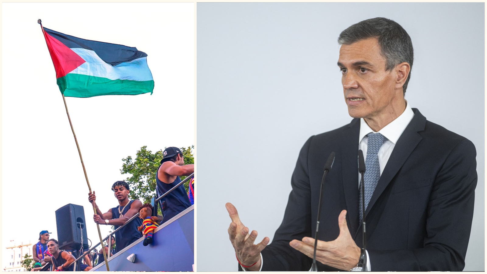 Pedro Sanchez sare în apărarea lui Lamine Yamal după reacția furioasă a Israelului la gestul fotbalistului cu steagul Palestinei 1 wp header logo 1171