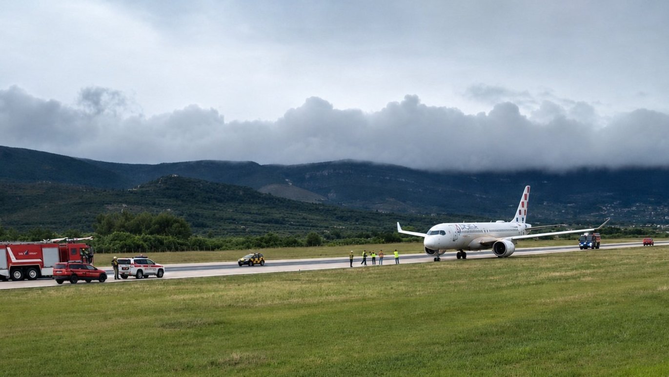 Un Airbus A220 cu 130 de pasageri a derapat de pe pistă pe aeroportul din Split, Croația 1 wp header logo 1308