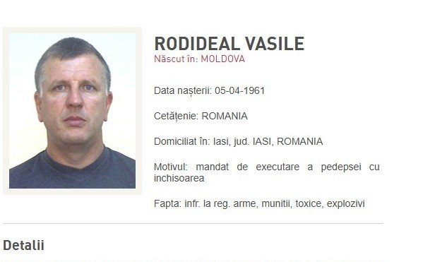 Rusia l-a predat României pe Vasile Rodideal, unul dintre cei mai căutați infractori, aflat pe lista Most Wanted 1 wp header logo 1437