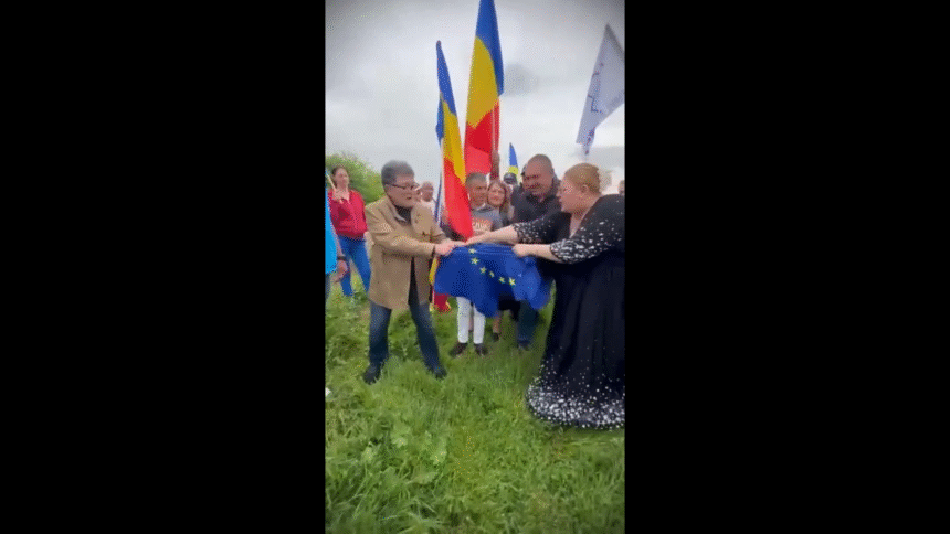 Diana Șoșoacă a sfâșiat drapelul UE de Ziua Europei. În aceeași zi a fost a fost la Ambasada Rusiei 1 wp header logo 756