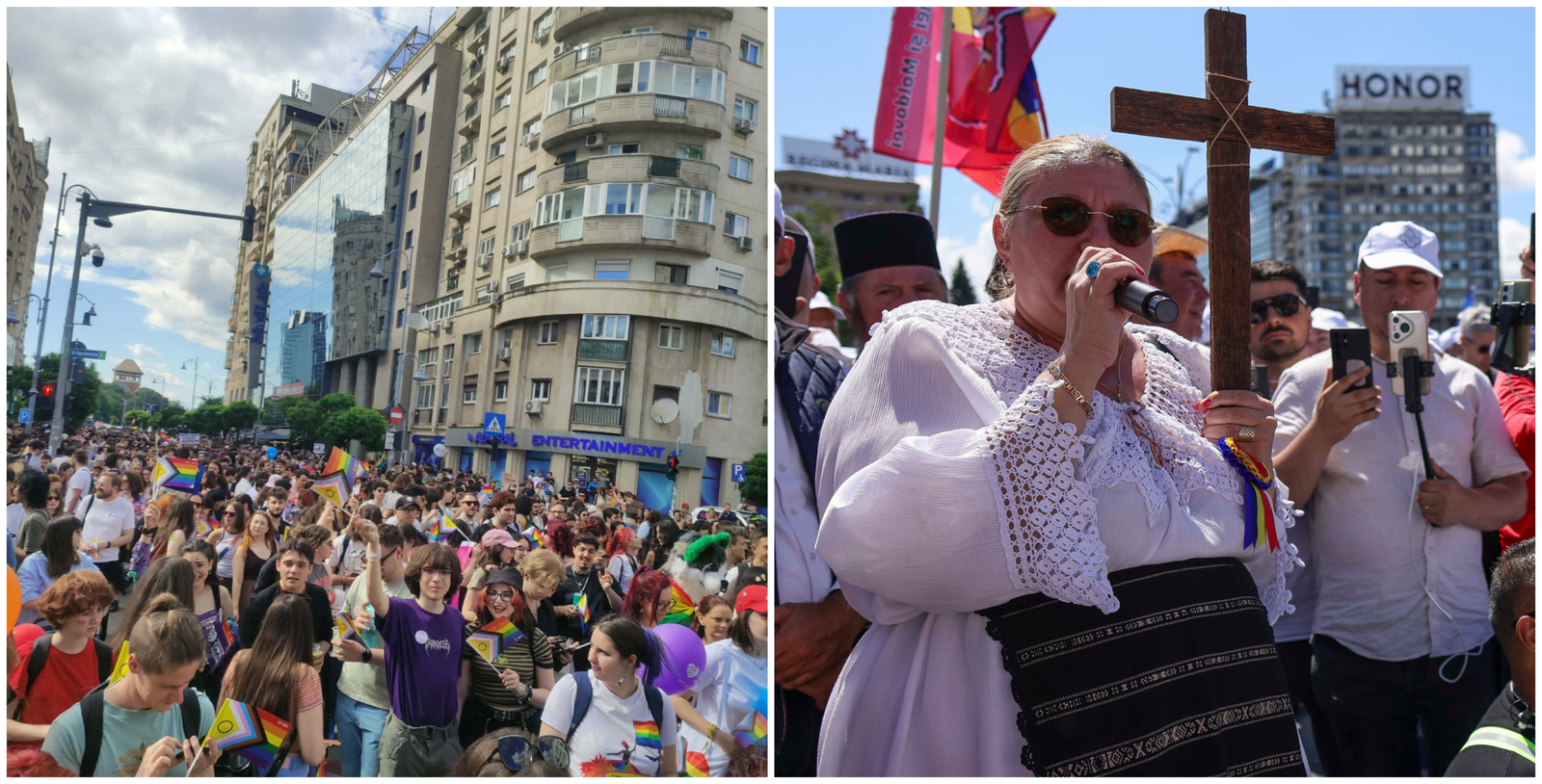 Câteva zeci de mii de oameni, la marşul LGBT din București. Contramanifestația „Marșul Normalității”, condusă de Diana Șoșoacă 1 wp header logo 1063