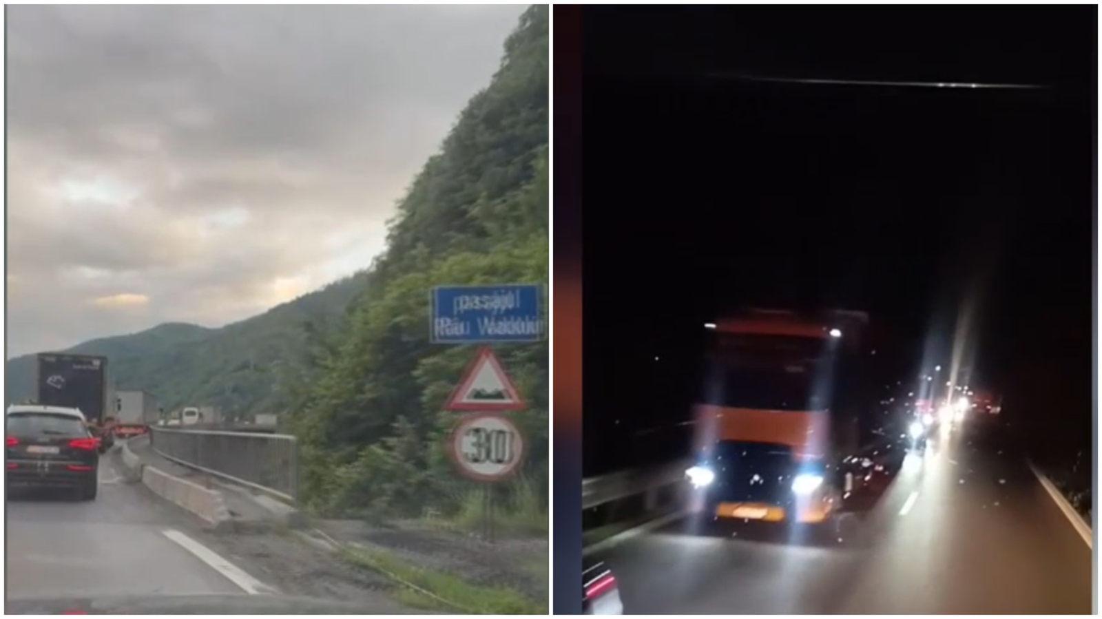 Ambuteiaje pe Valea Oltului. O coloană de mașini s-a format în timpul nopții, iar șoferii au fost blocați cu orele 1 wp header logo 1089