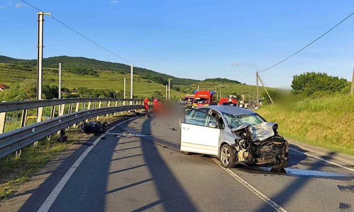 Grav accident rutier pe DN1F, în judeţul Cluj, unde o motocicletă a intrat în coliziune cu un autoturism 1 wp header logo 565