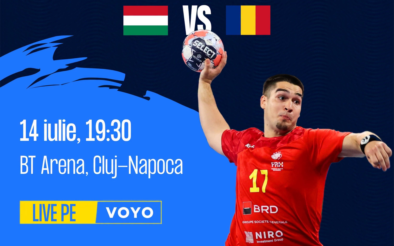 România - Ungaria, meci capital la Men’s 20 EHF EURO 2026. ACUM pe VOYO! 1 wp header logo 1142