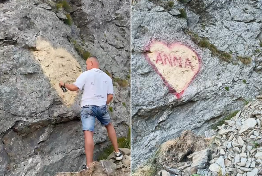 „Anna, ţine-ţi prostul acasă!”. Val de reacții după ce un bărbat a desenat o declarație de dragoste pe o stâncă de pe Transfăgărășan 1 wp header logo 401